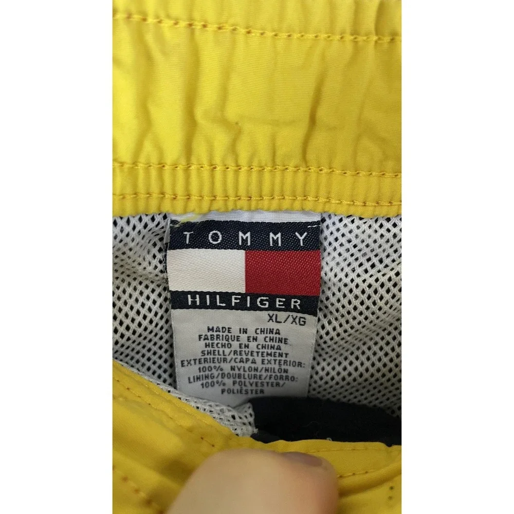 Tommy Hilfiger Shorts Mens XL Blue Surfboard‎ Swim Trunks Drawstring Lined